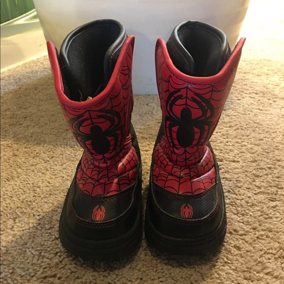 boys spiderman snow boots
